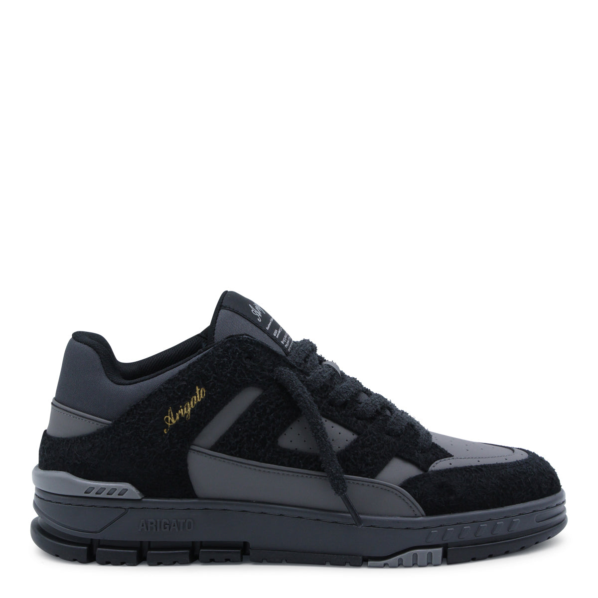 BLACK LEATHER SNEAKERS