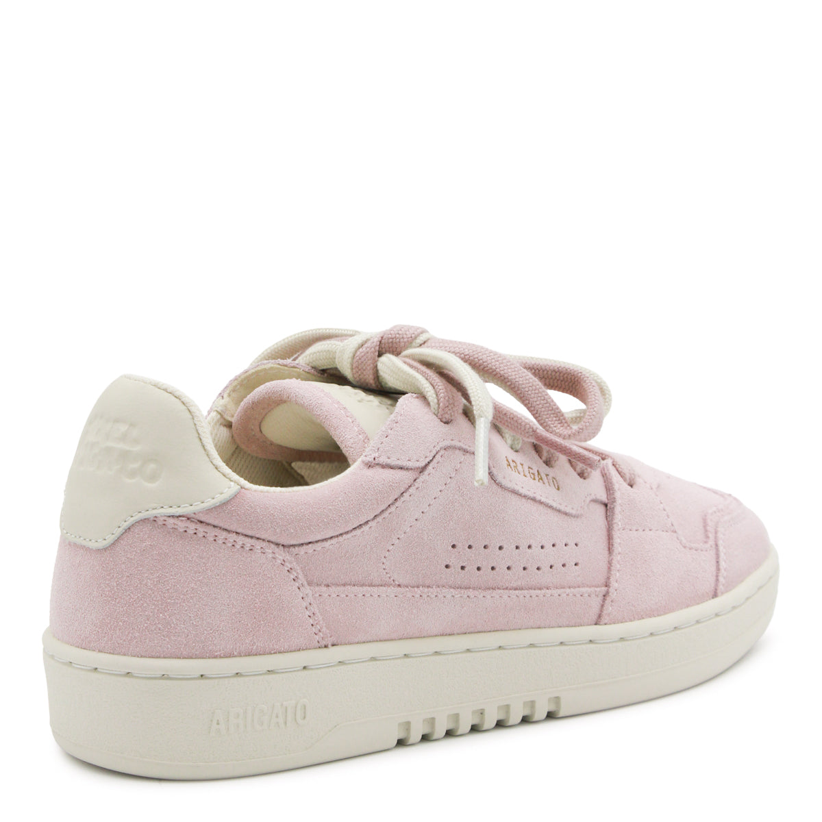 PINK AND BEIGE LEATHER DICE SNEAKERS