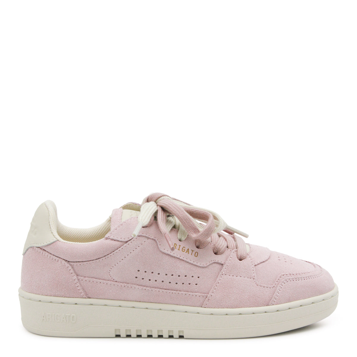 PINK AND BEIGE LEATHER DICE SNEAKERS