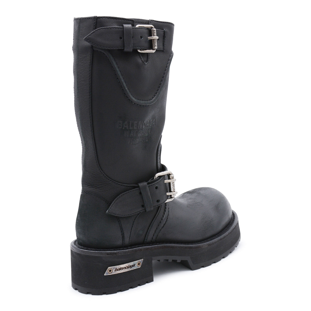 BLACK LEATHER BOOTS