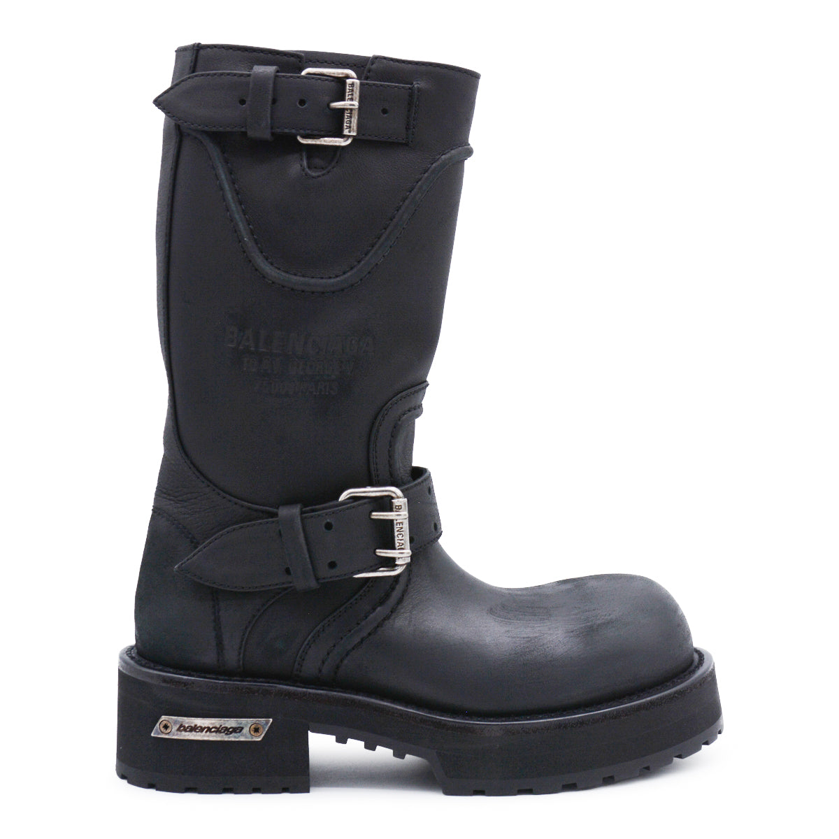 BLACK LEATHER BOOTS