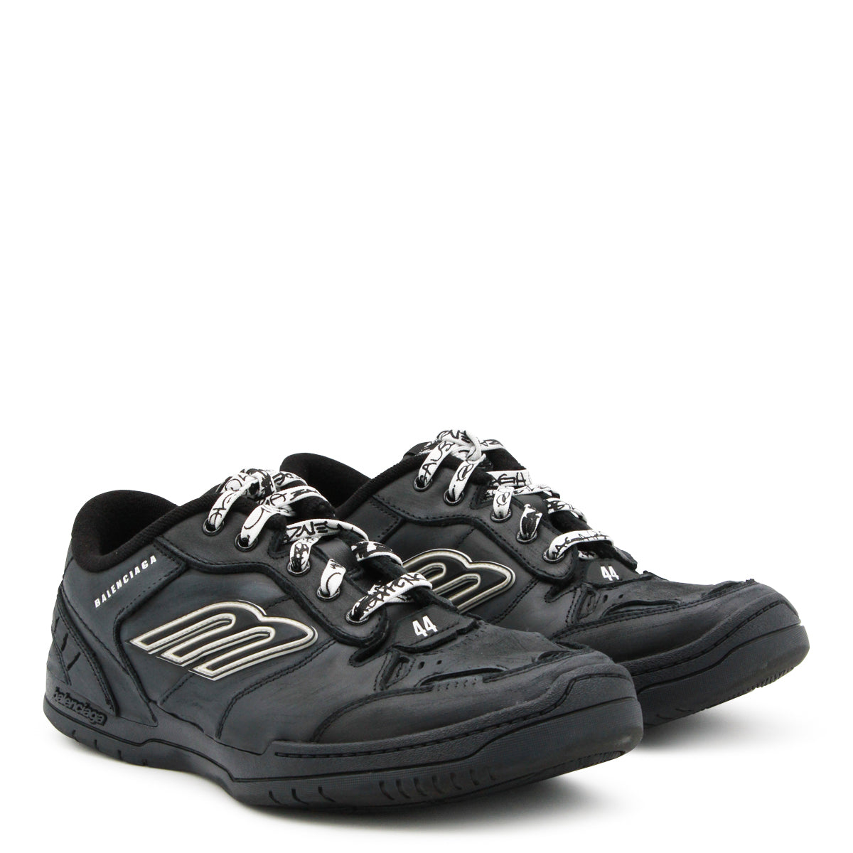 BLACK LEATHER HAMPTON SNEAKERS