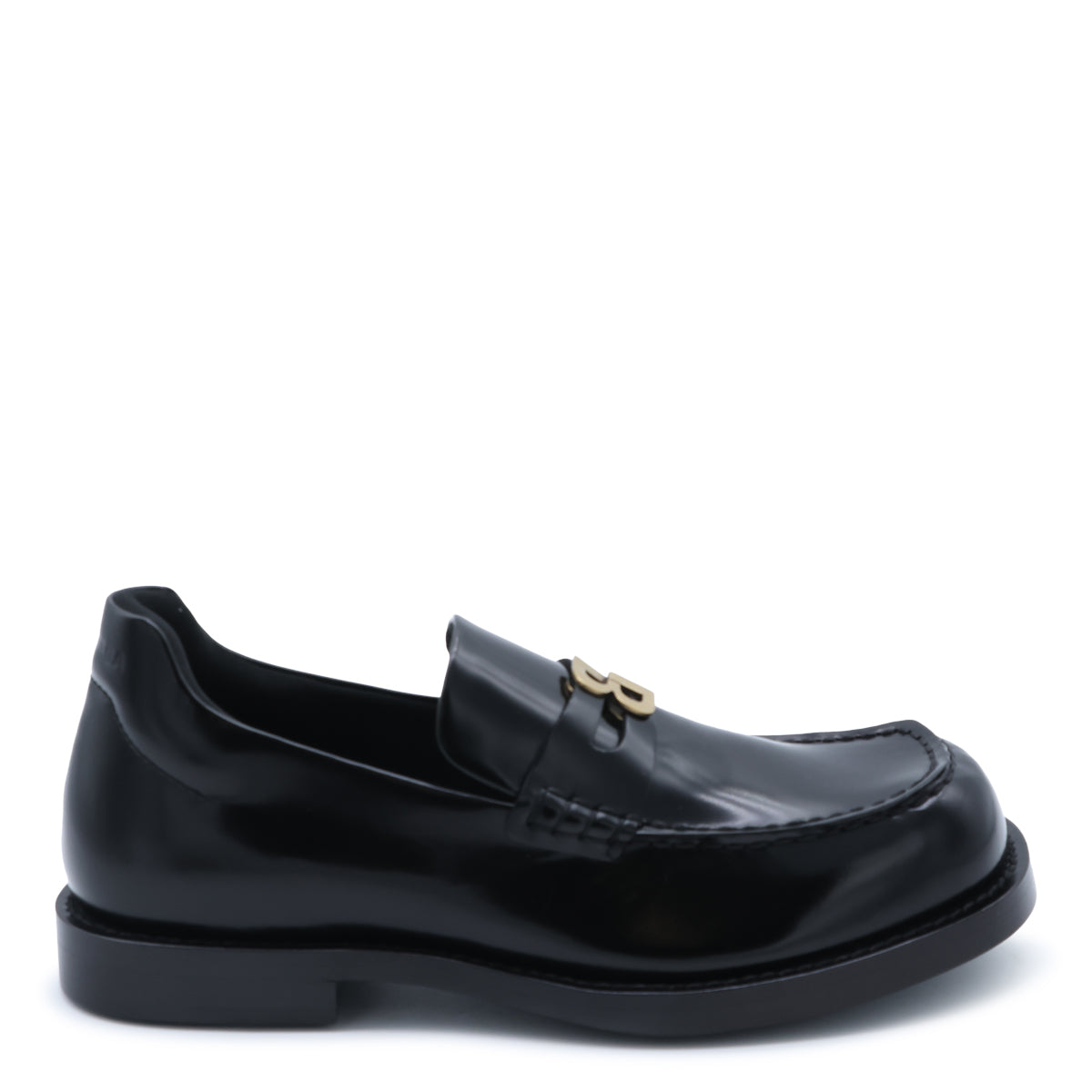 BLACK LEATHER COMFY LOAFERS