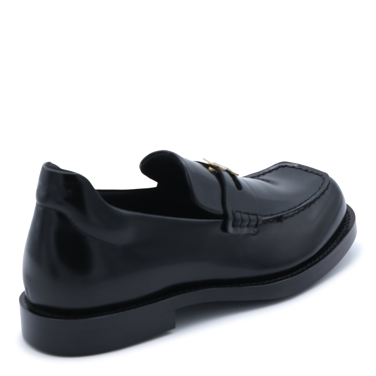 BLACK LEATHER COMFY LOAFERS