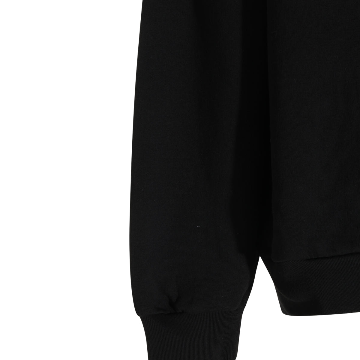 BLACK COTTON SWEATSHIRT