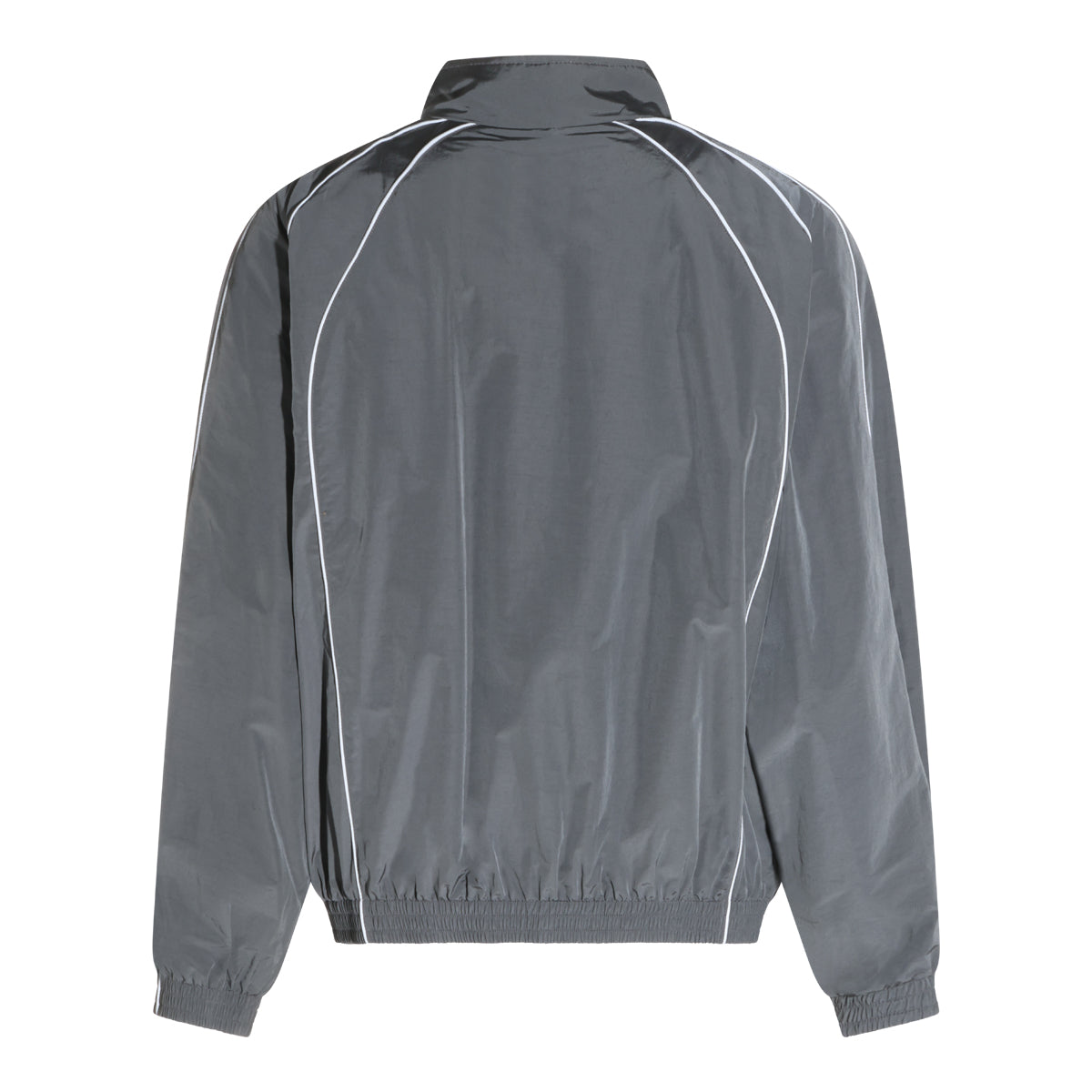 GREY COTTON LOGO CASUAL JACKET