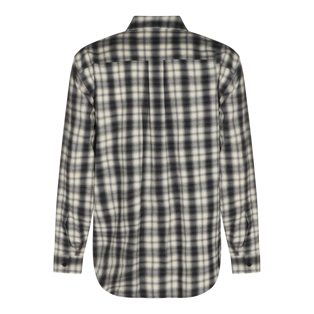 WHITE AND BLACK COTTON SHIRT