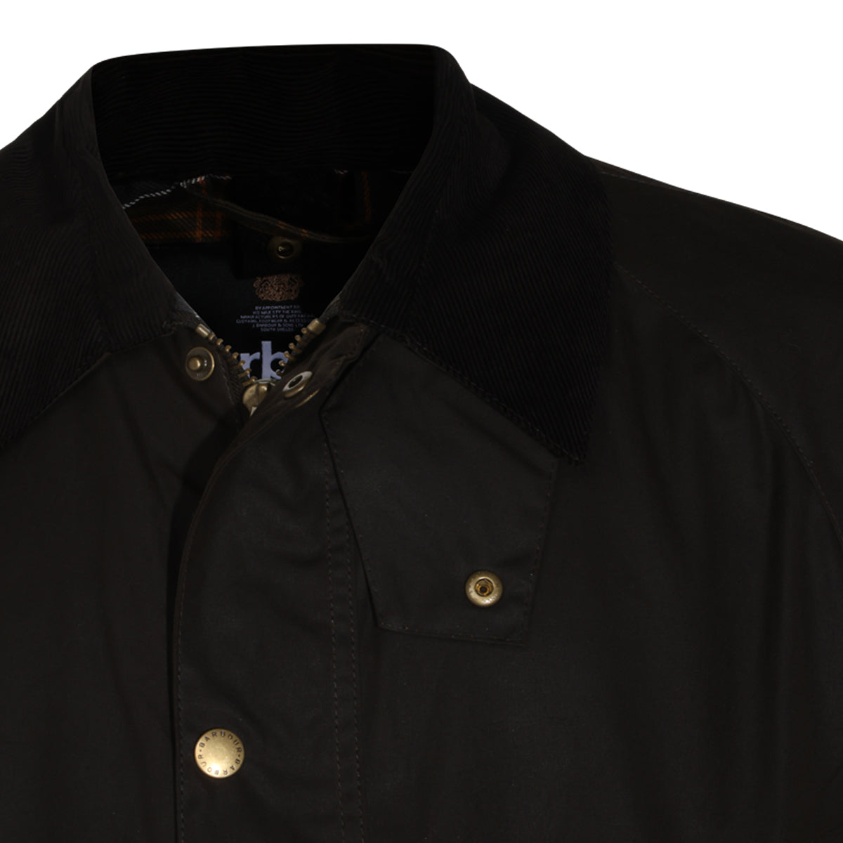 OLIVE COTTON ASHBY WAX CASUAL JACKET