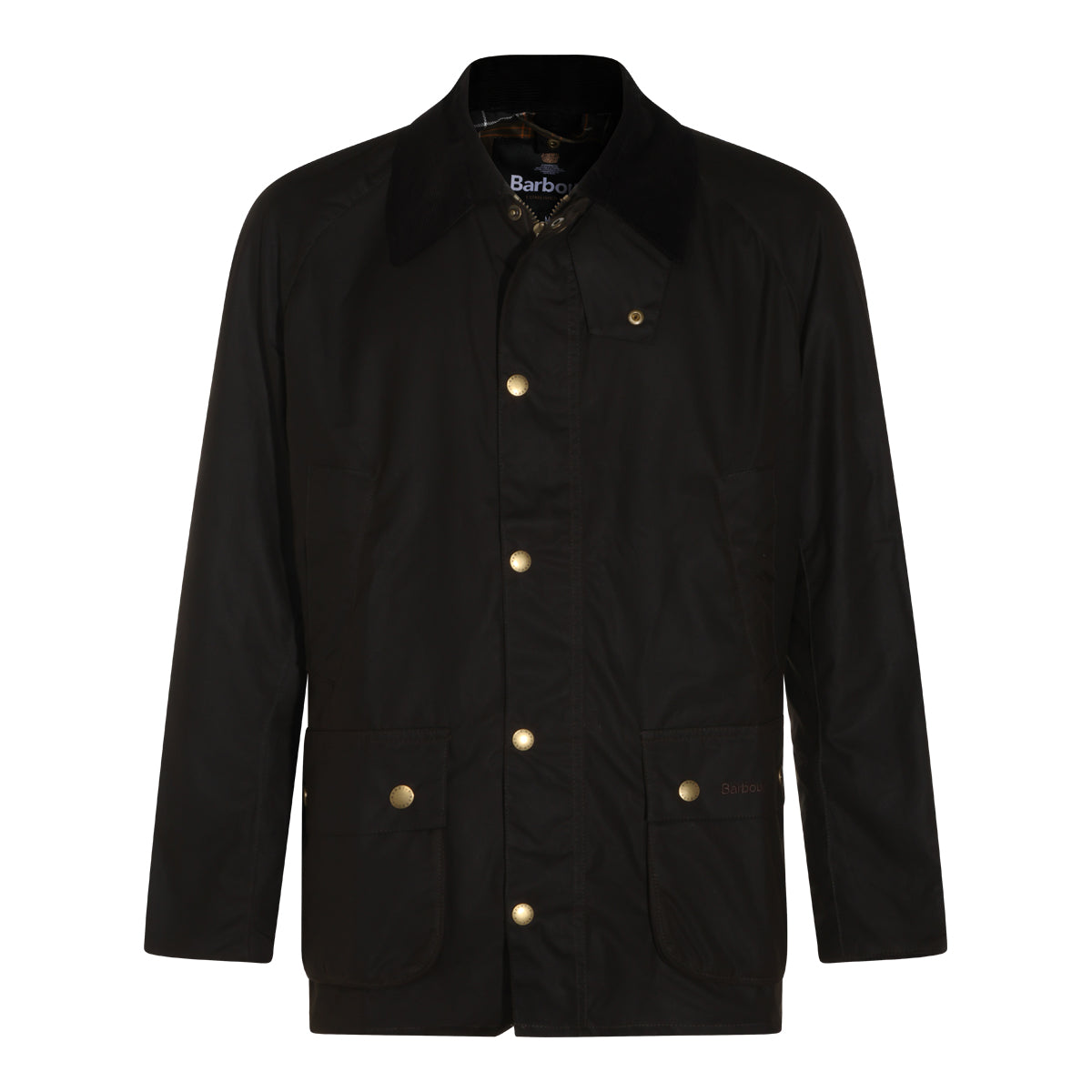 OLIVE COTTON ASHBY WAX CASUAL JACKET