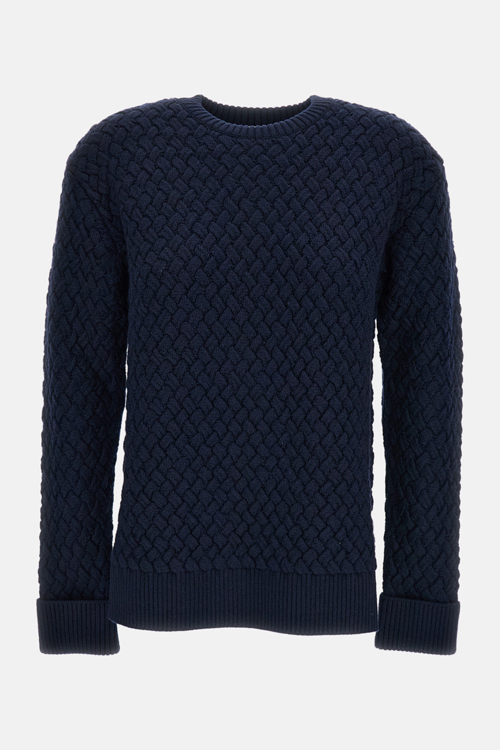 CREWNECK SWEATER INTRECCIATO MOTIF