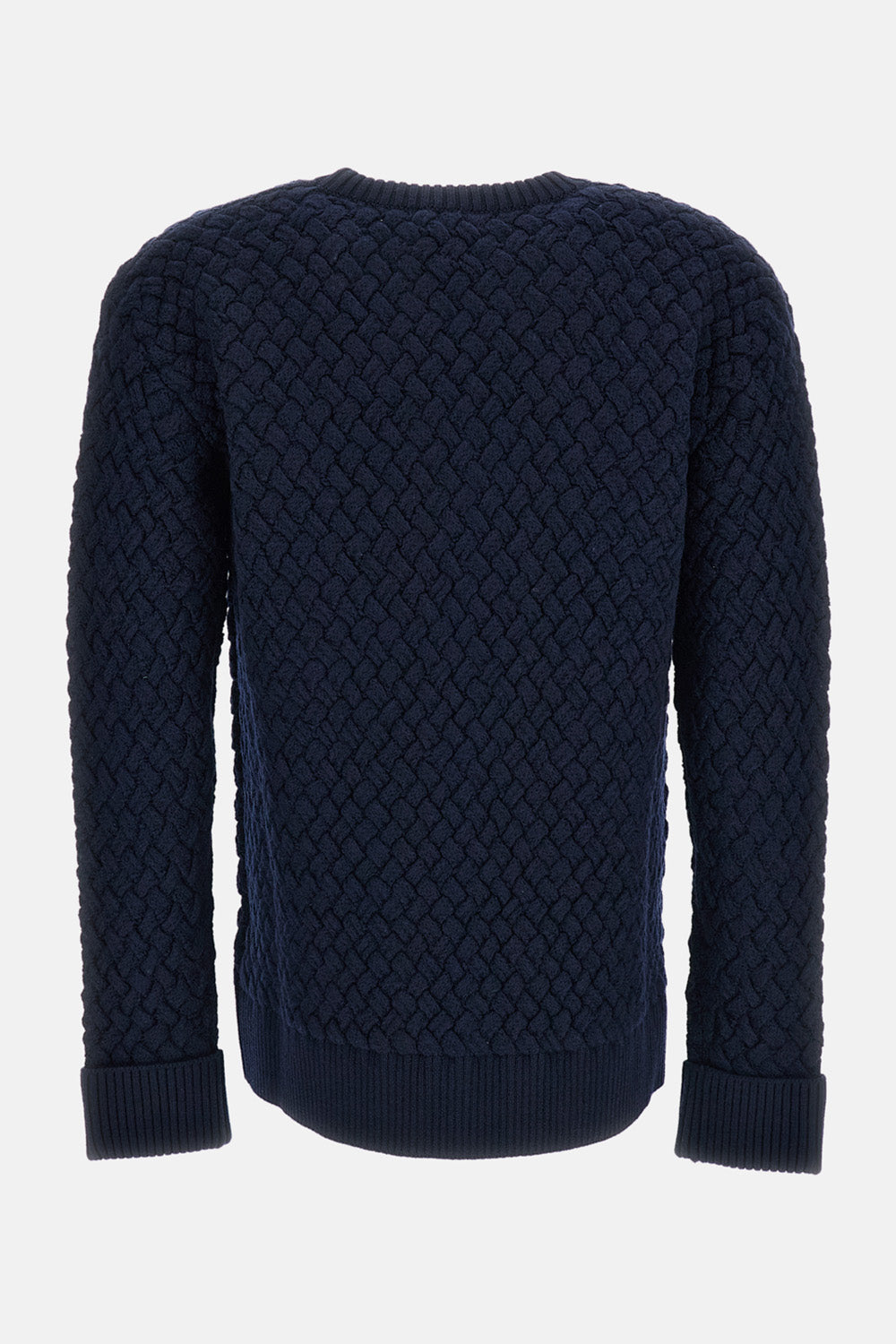 CREWNECK SWEATER INTRECCIATO MOTIF