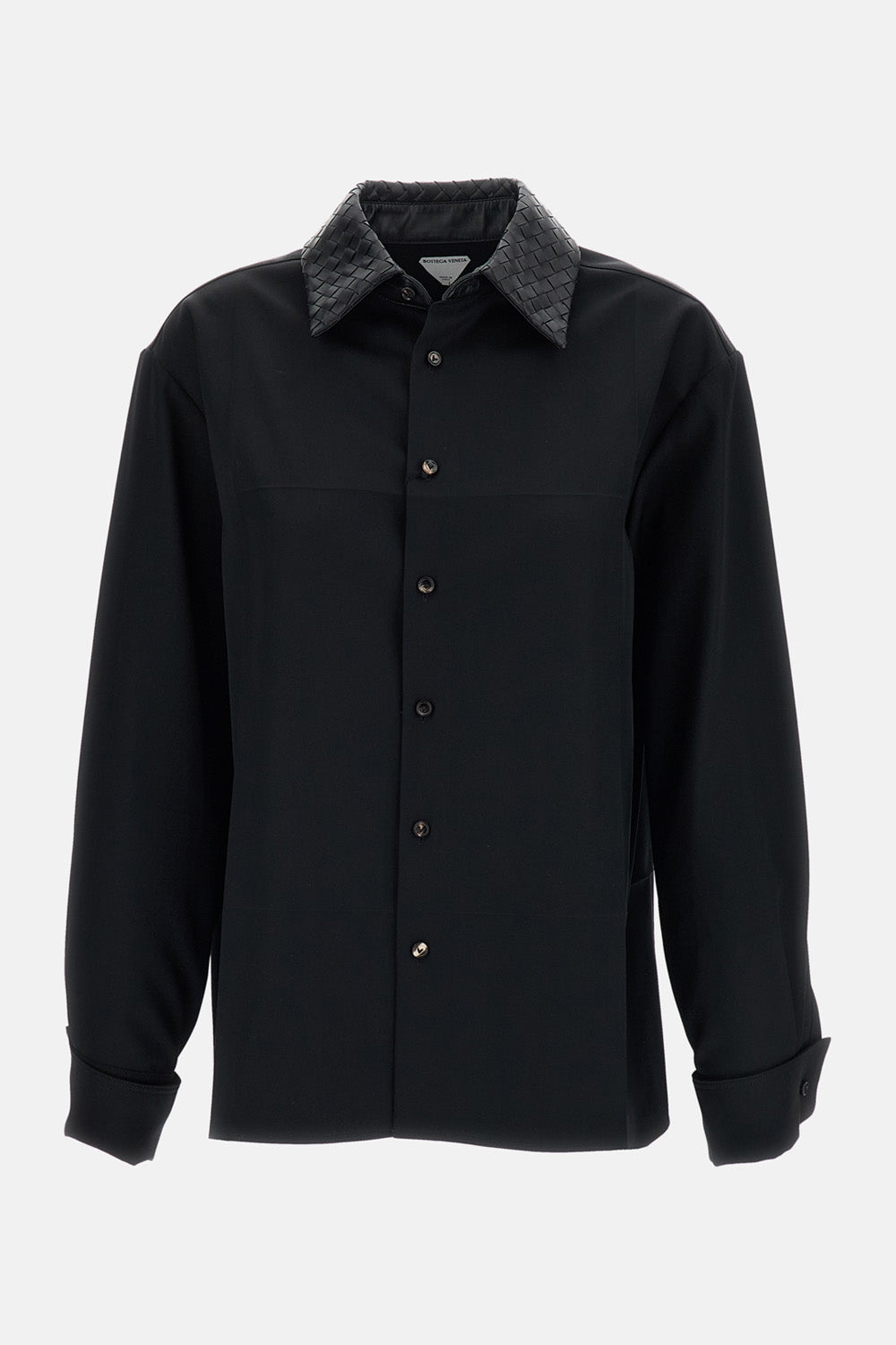 INTRECCIATO WEAVE COLLAR SHIRT