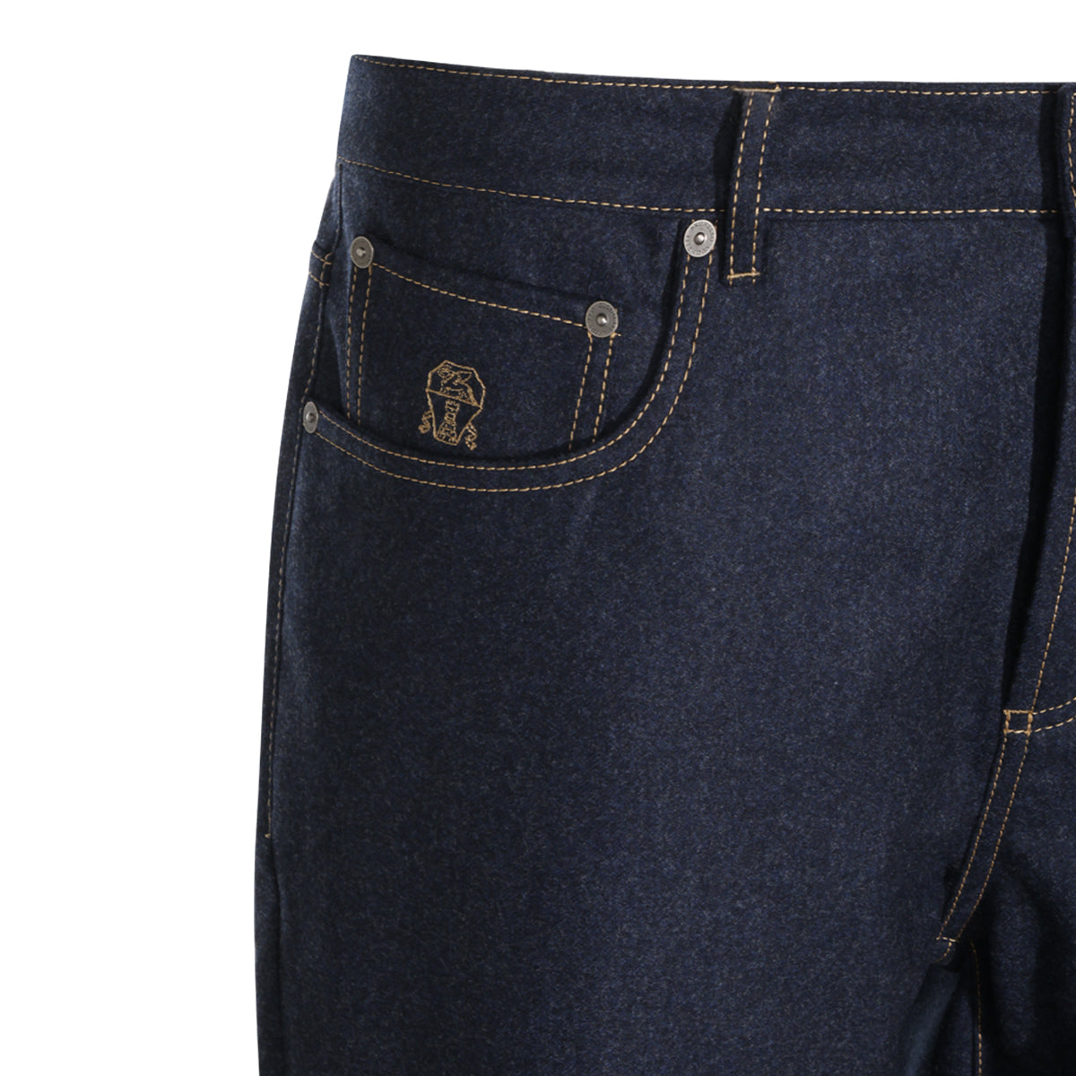 DARK NAVY WOOL PANTS