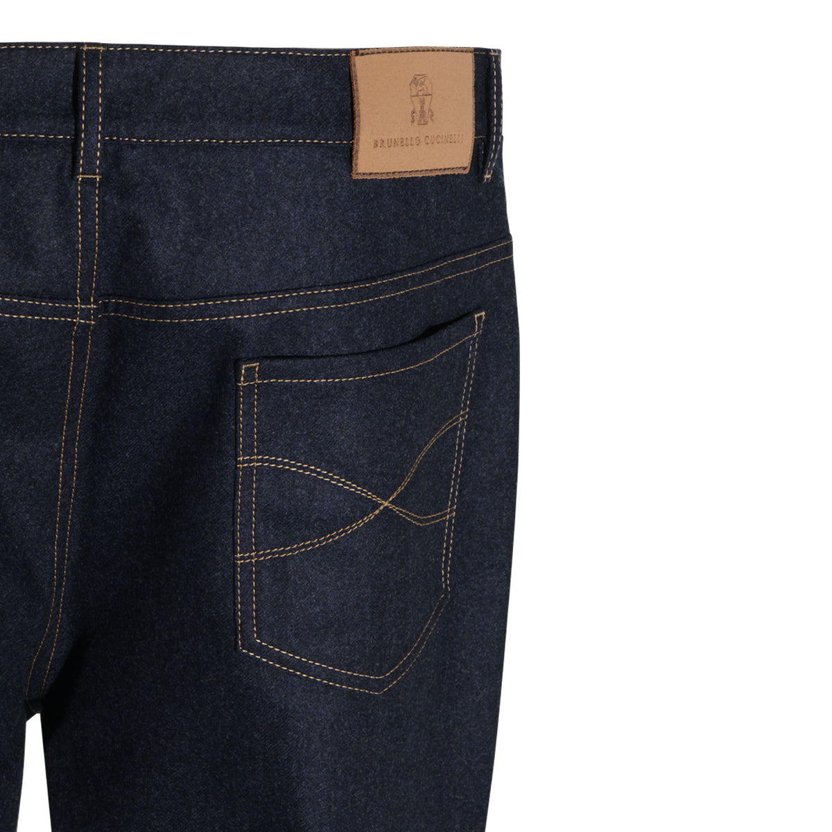 DARK NAVY WOOL PANTS