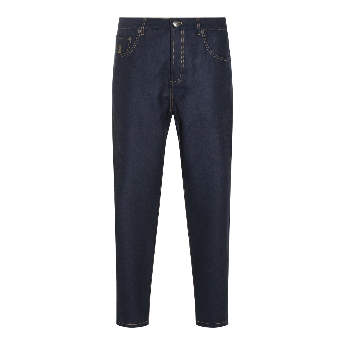 DARK NAVY WOOL PANTS