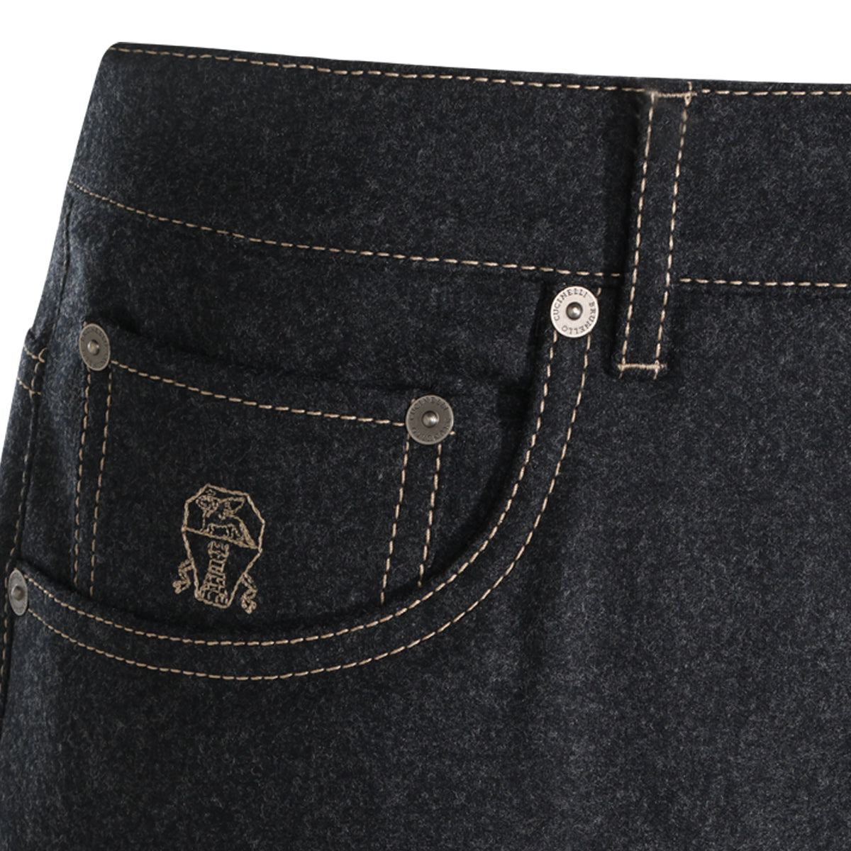 DARK GREY WOOL PANTS