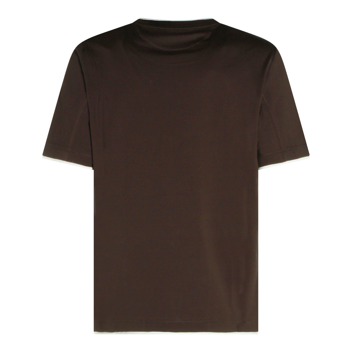 BROWN COTTON T-SHIRT
