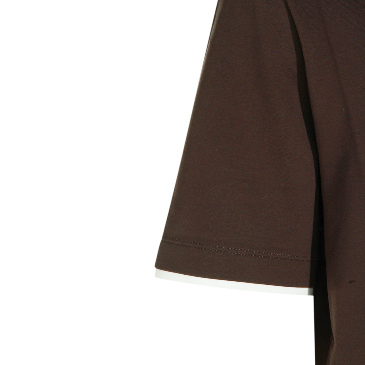 BROWN COTTON T-SHIRT