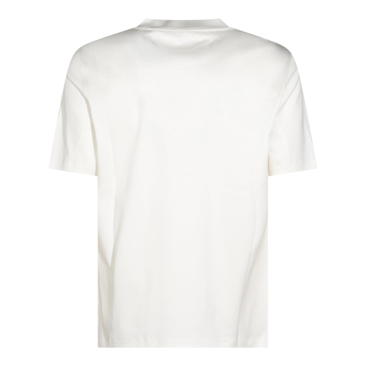 WHITE COTTON PRINTED T-SHIRT