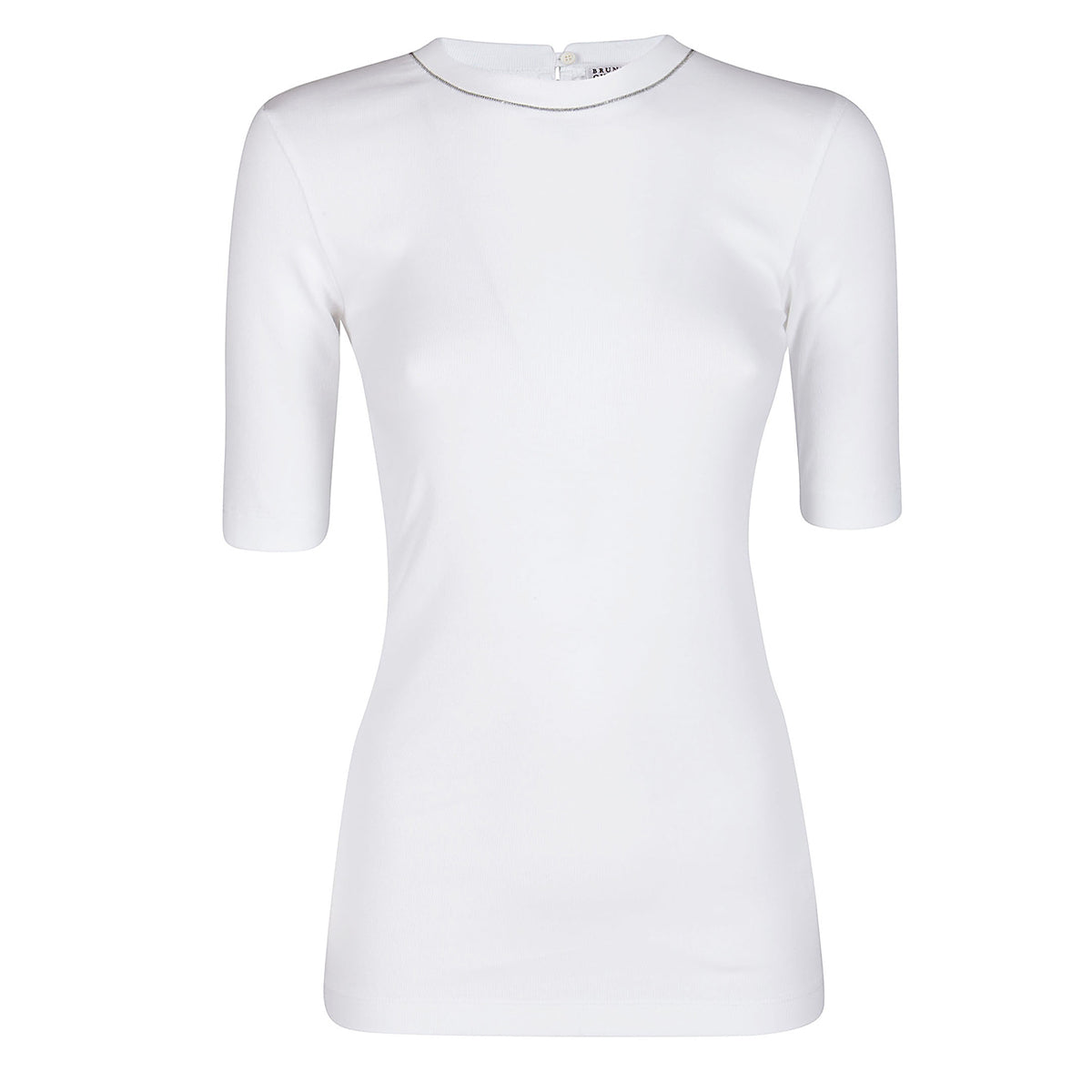 WHITE STRETCH COTTON TOP