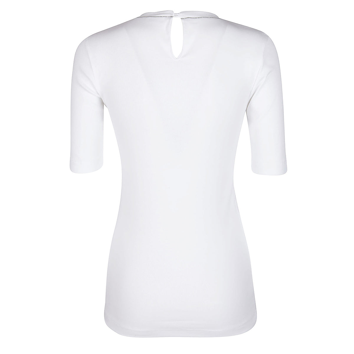 WHITE STRETCH COTTON TOP