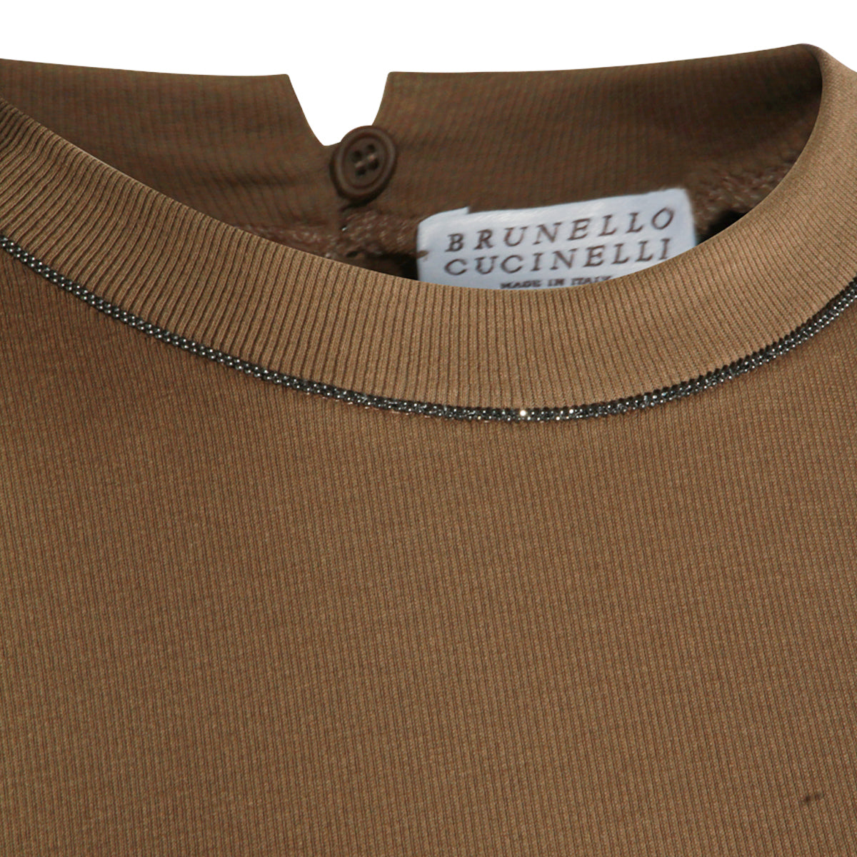 BROWN COTTON T-SHIRT