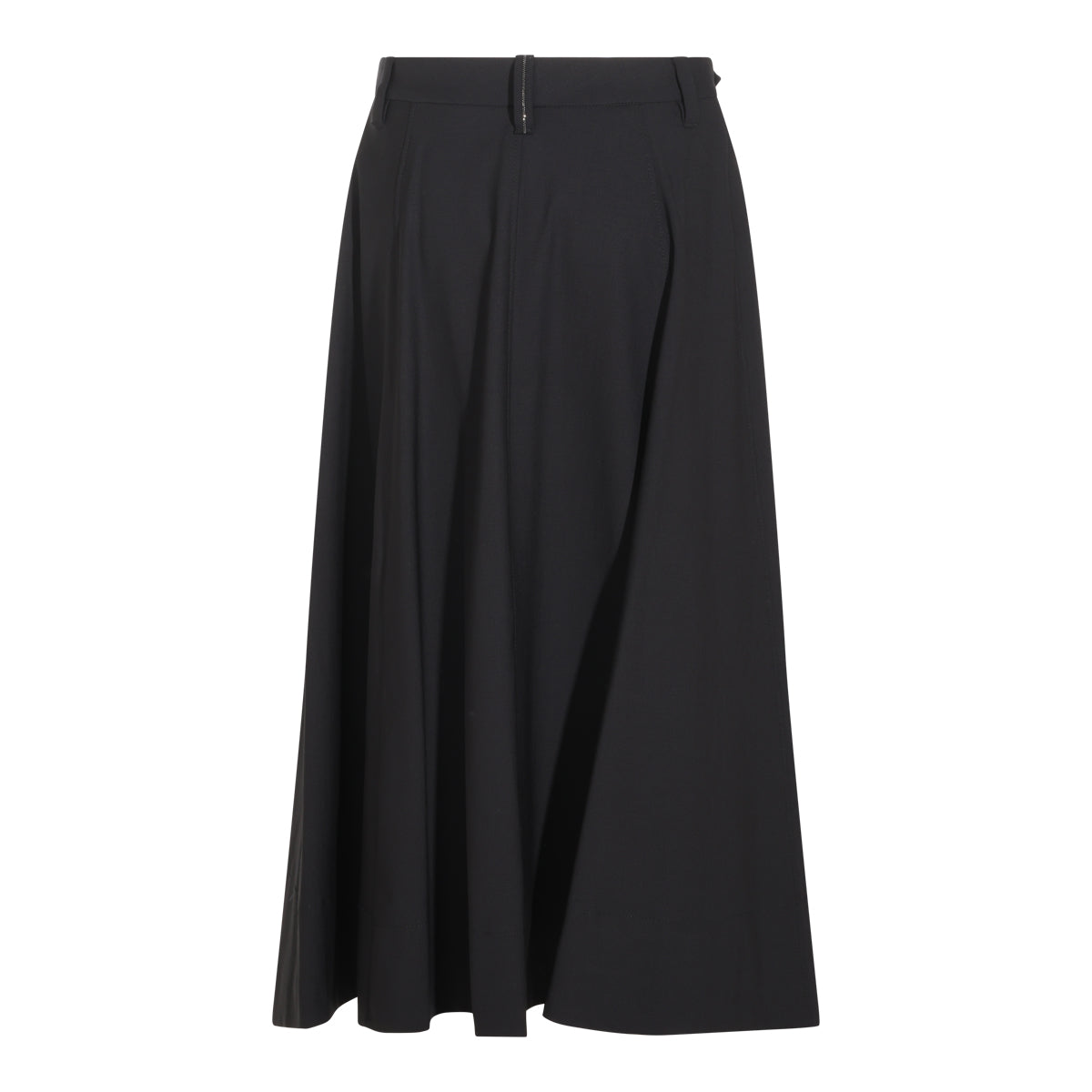 BLACK MIDI SKIRT