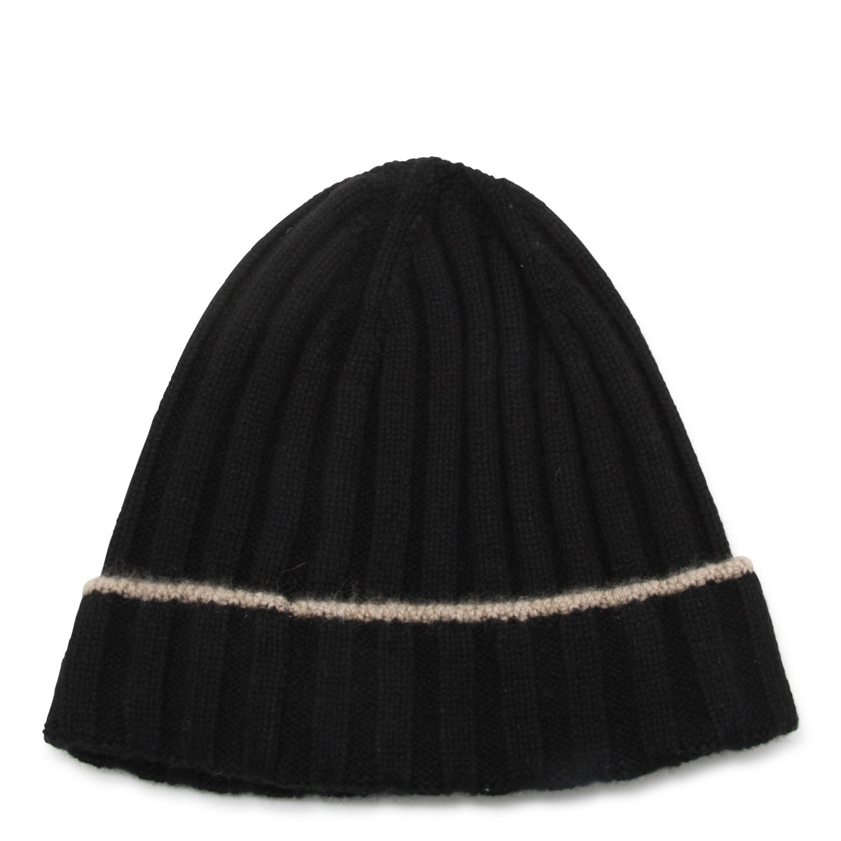 BLACK WOOL BEANIE