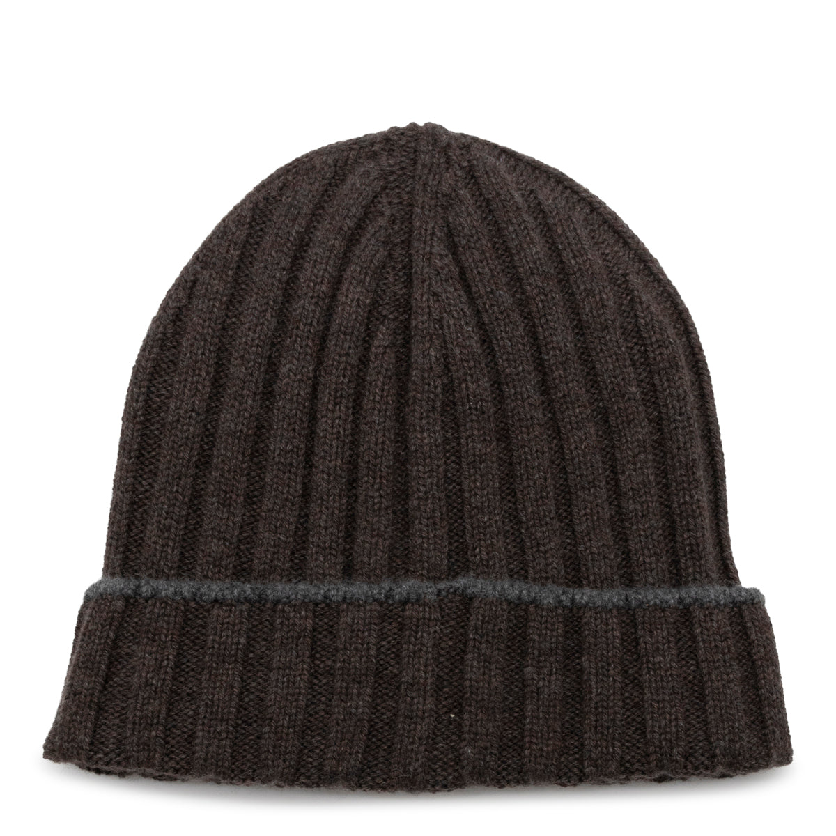 BROWN WOOL BEANIE