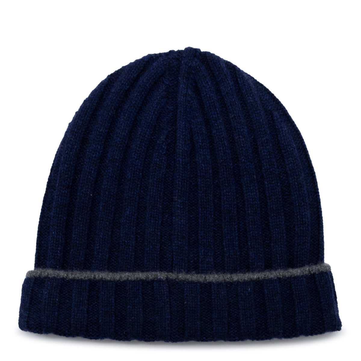 NAVY WOOL BEANIE