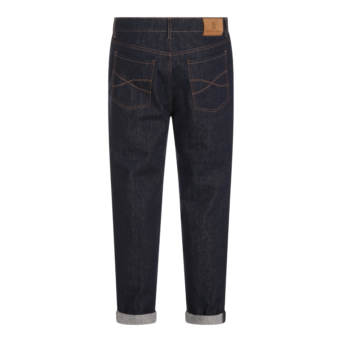 DARK BLUE COTTON DENIM JEANS