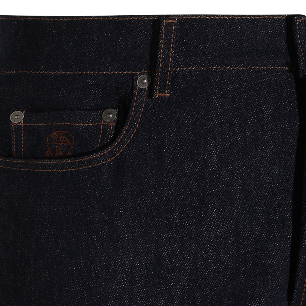 DARK BLUE COTTON DENIM JEANS