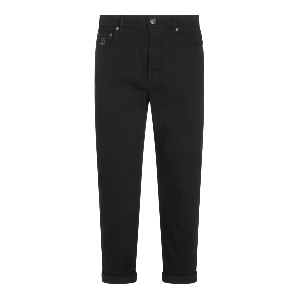 BLACK COTTON JEANS