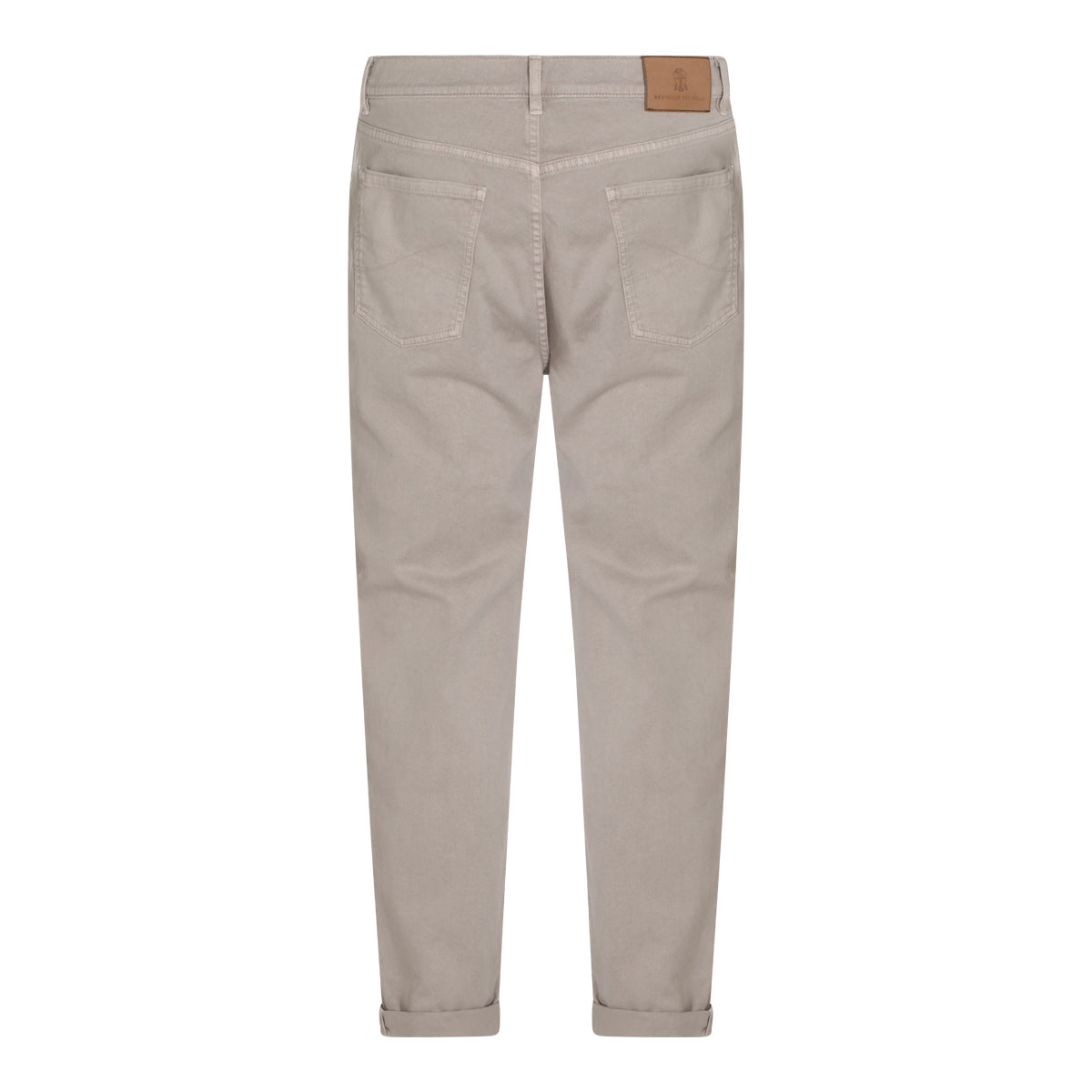 BEIGE COTTON JEANS
