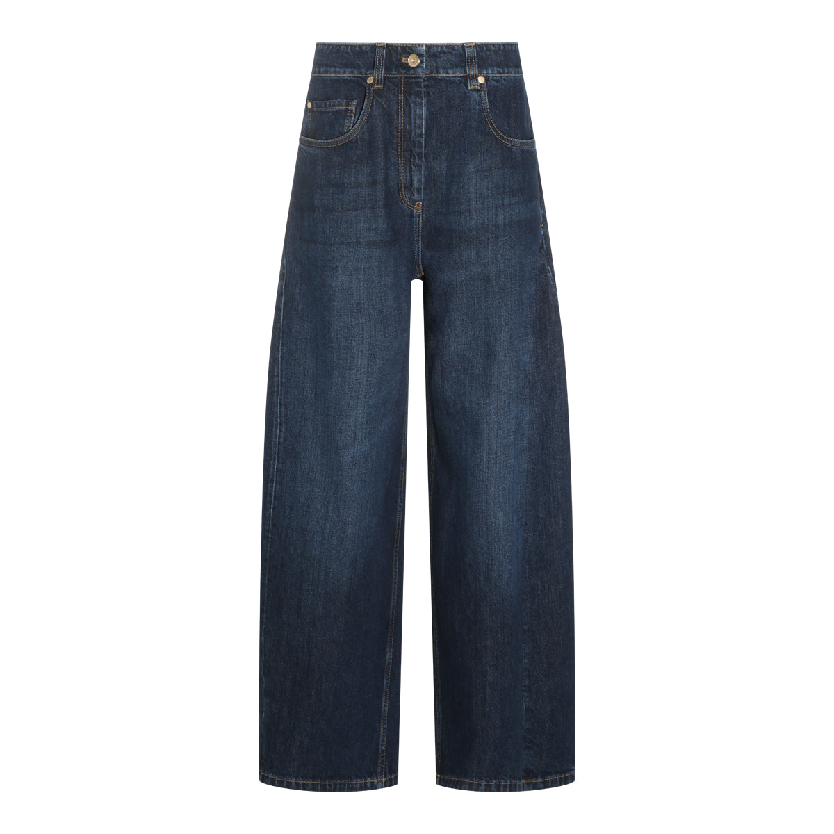 DARK BLUE COTTON DENIM JEANS