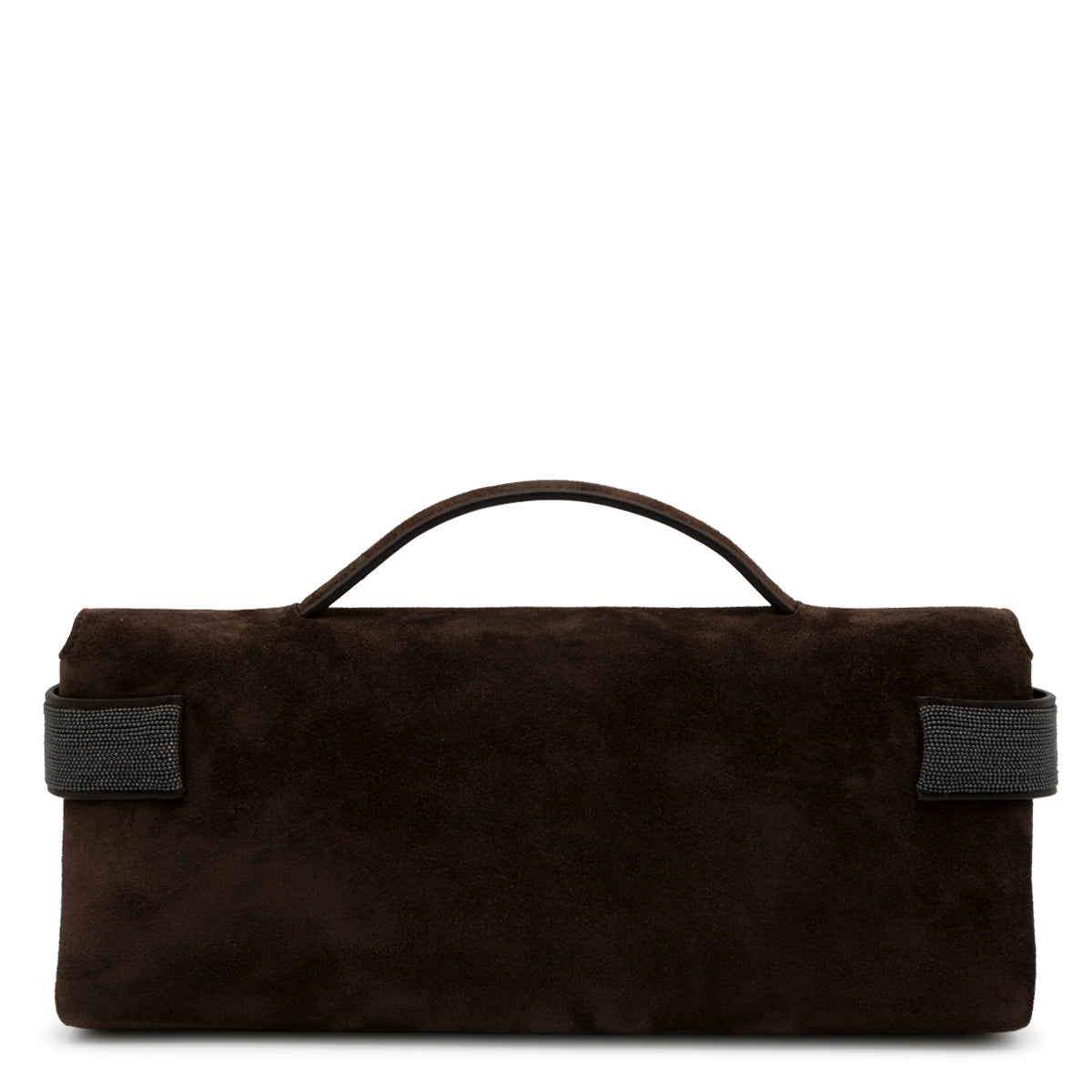 DARK BROWN LEATHER CLUTCH