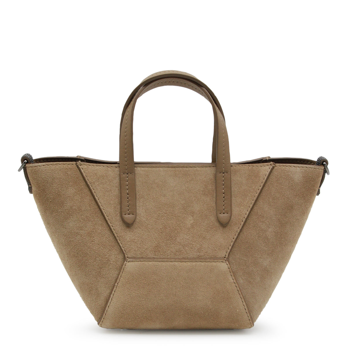BEIGE LEATHER TOTE