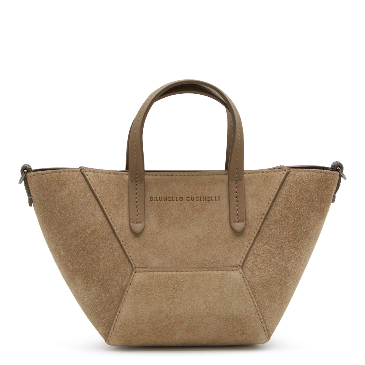 BEIGE LEATHER TOTE