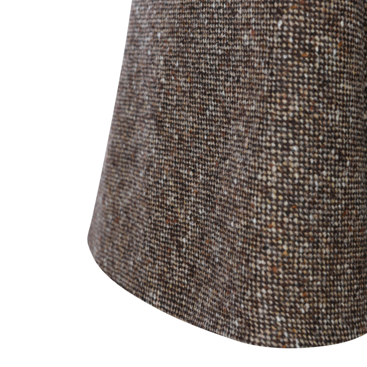 BROWN TWEED VIRGIN WOOL SKIRT