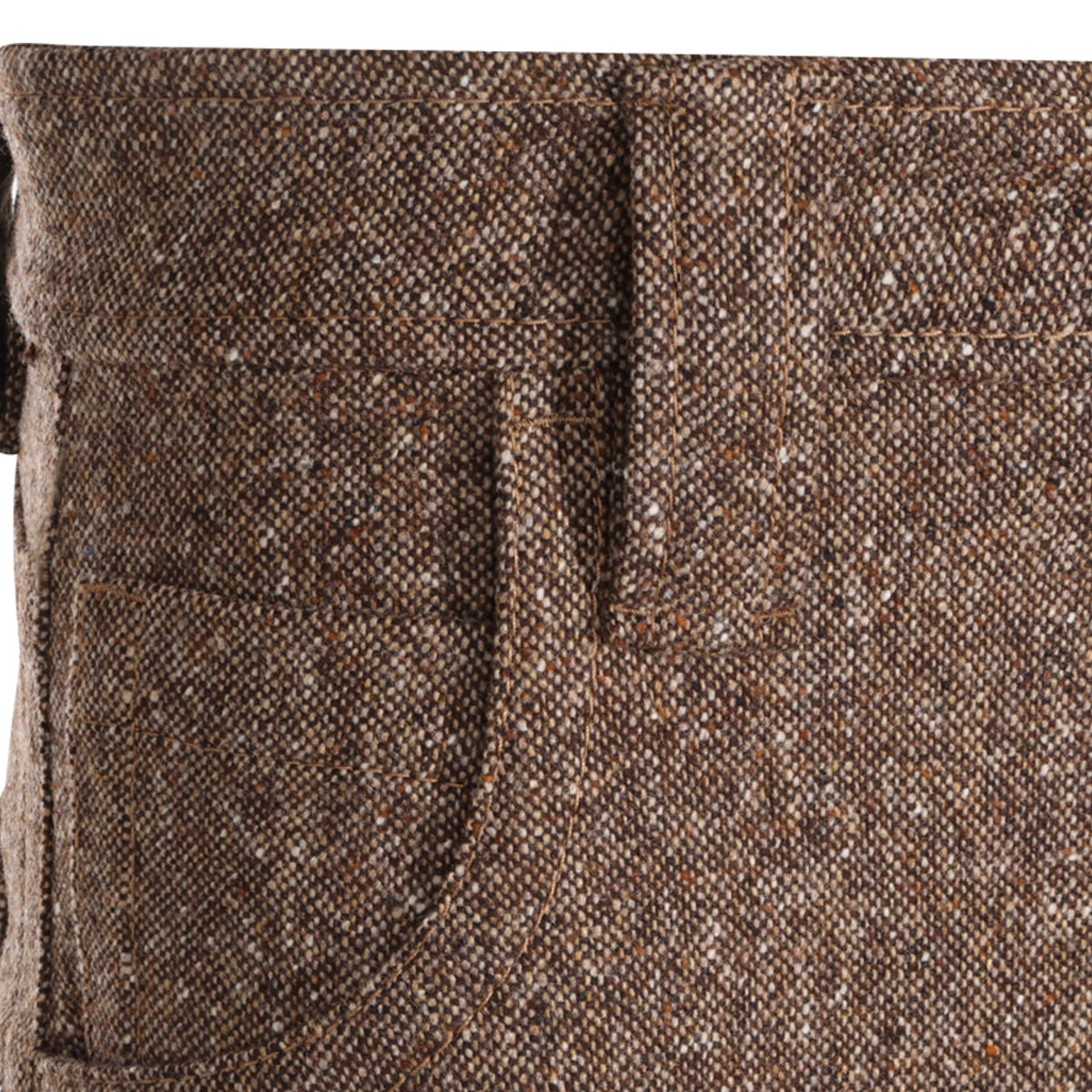 BROWN WOOL PANTS