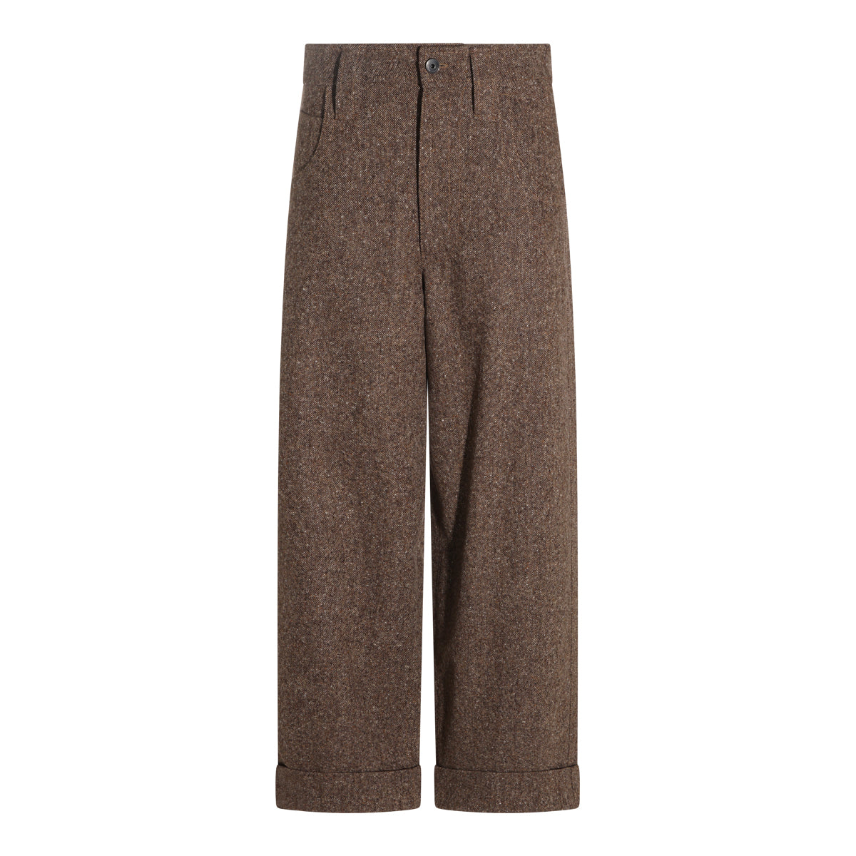 BROWN WOOL PANTS