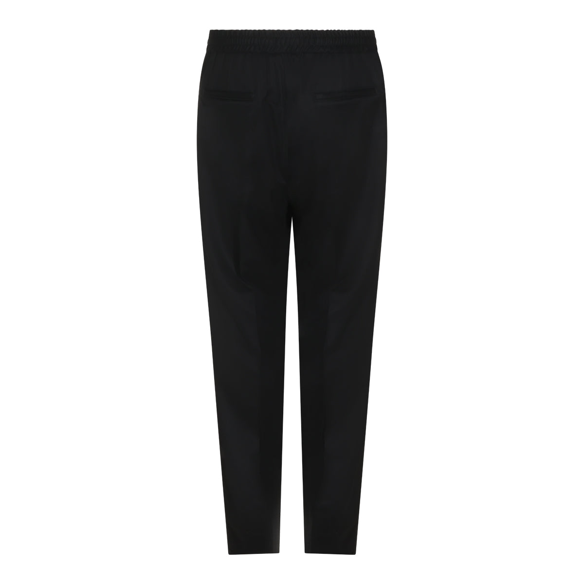 BLACK VIRGIN WOOL PANTS
