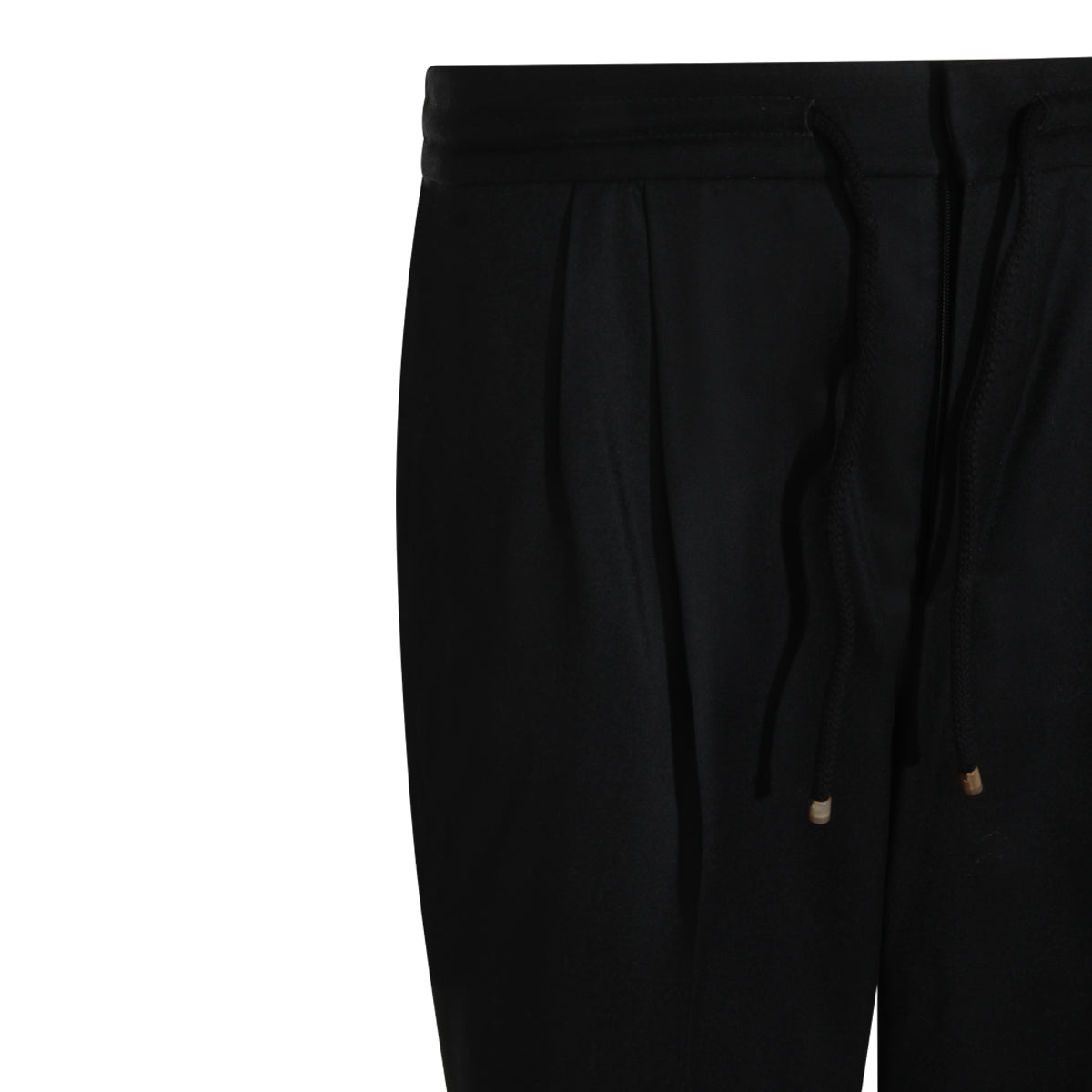 BLACK VIRGIN WOOL PANTS