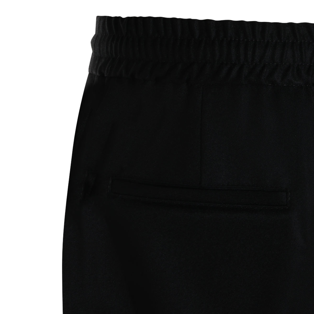 BLACK VIRGIN WOOL PANTS