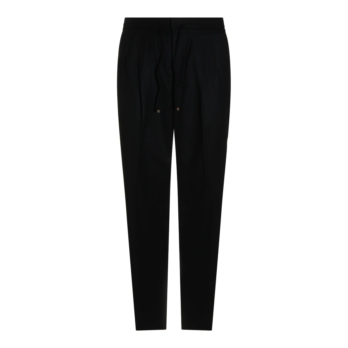 BLACK VIRGIN WOOL PANTS