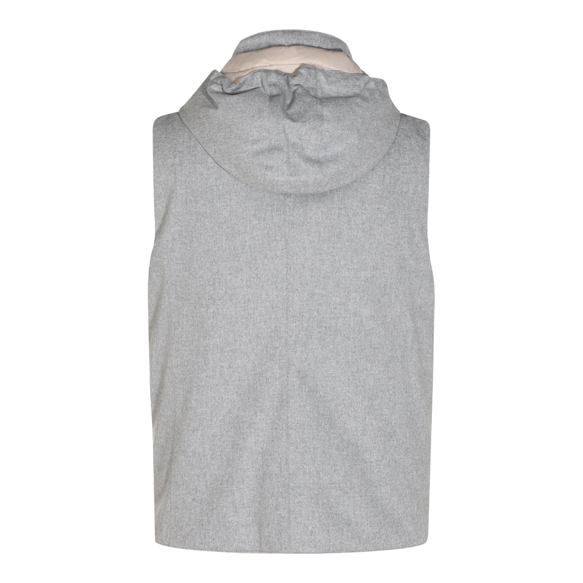 GREY WOOL DOWN JACKET