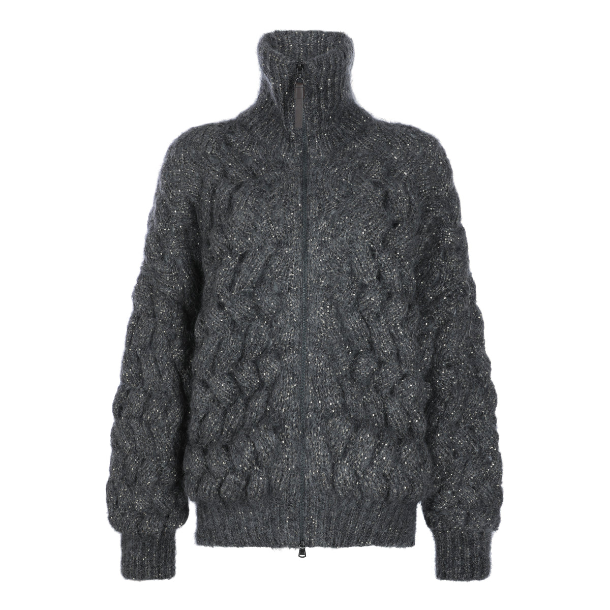 DARK GREY MOHAIR SWEATER