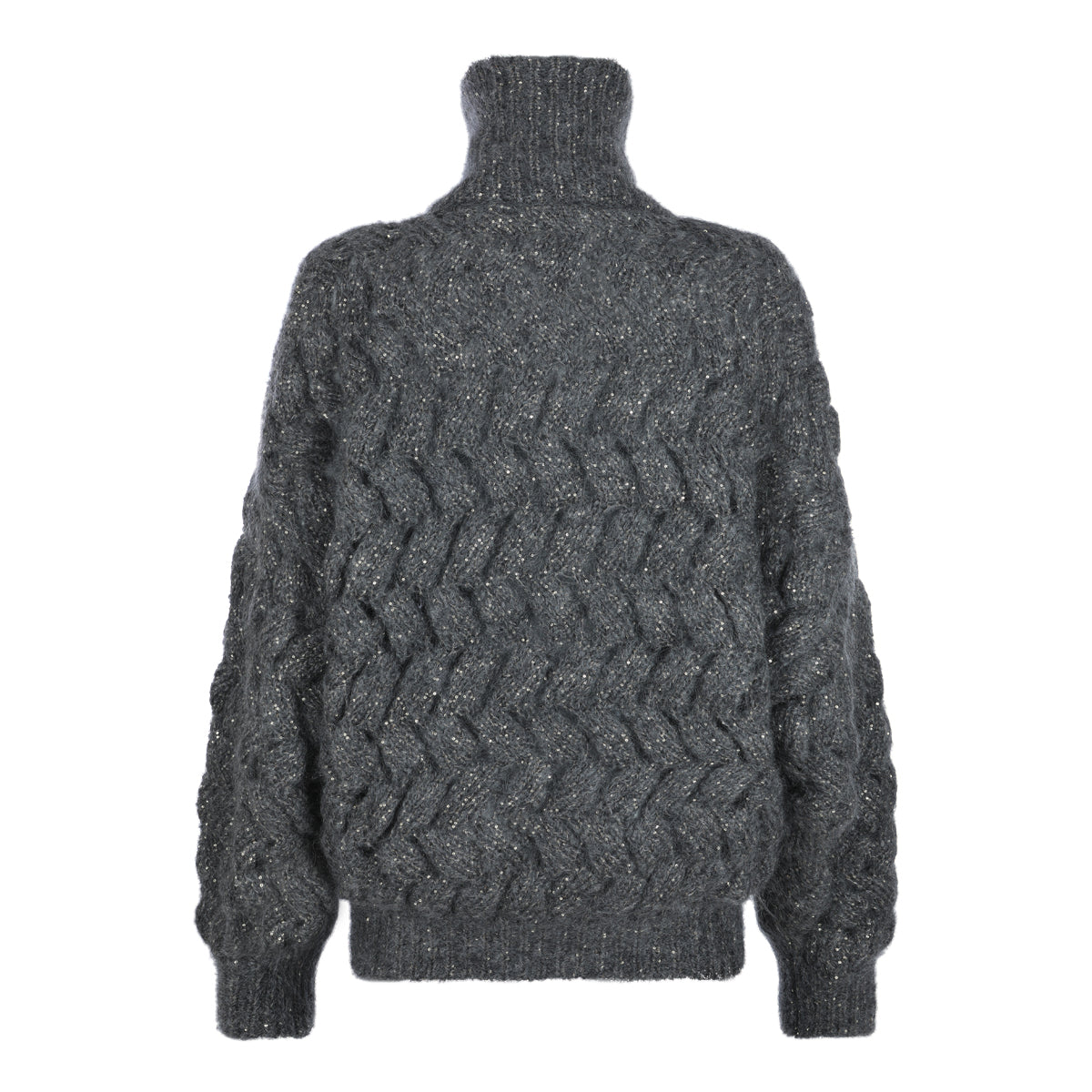 DARK GREY MOHAIR SWEATER