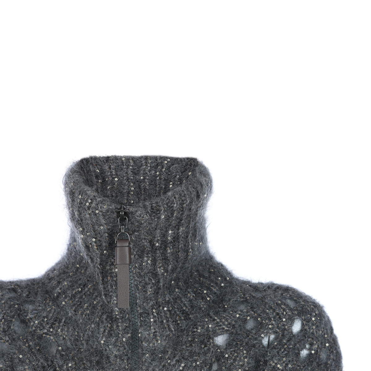 DARK GREY MOHAIR SWEATER