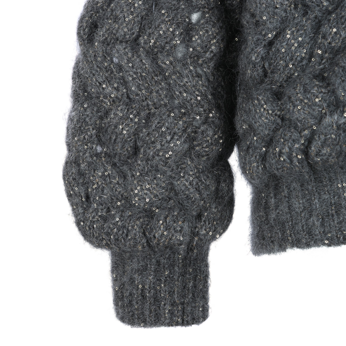DARK GREY MOHAIR SWEATER
